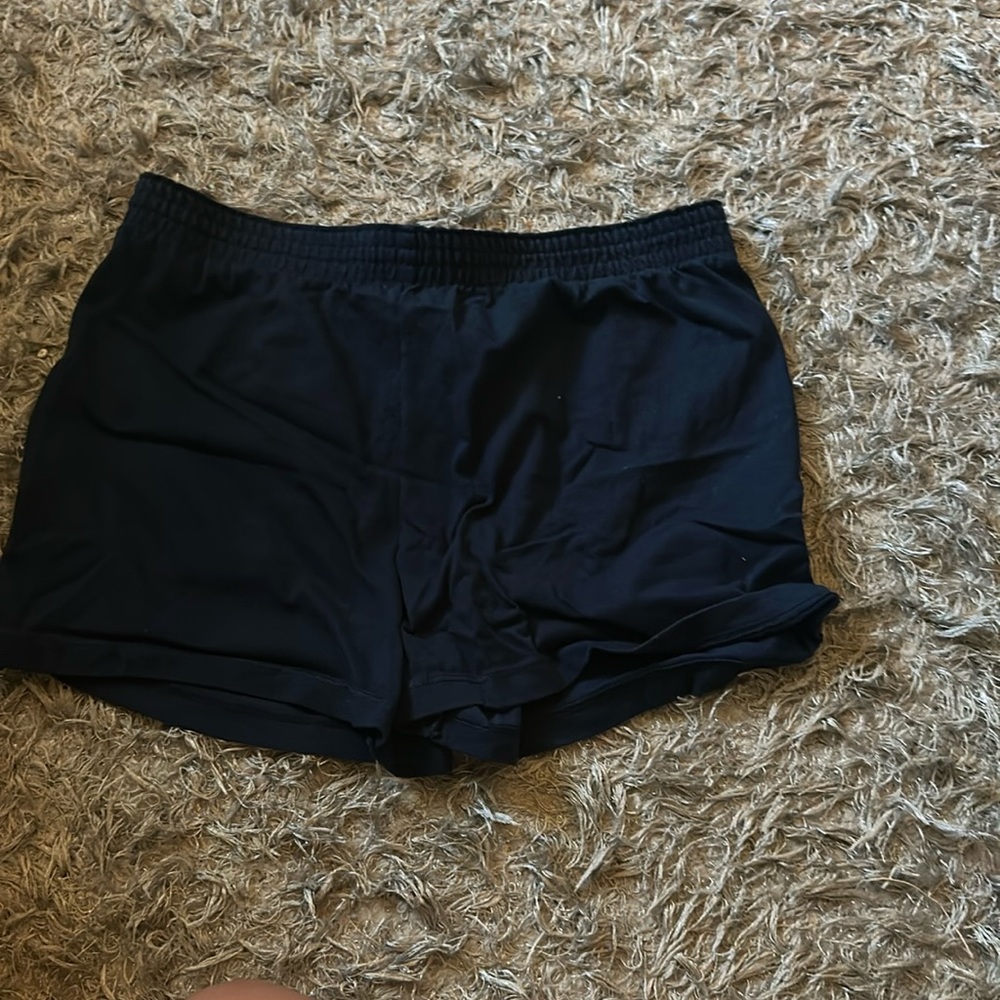 Navy Blue Shorts with foldable waist band to reveal a tie die design